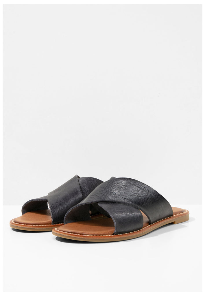 Inuovo Pantoletten Leder Navy