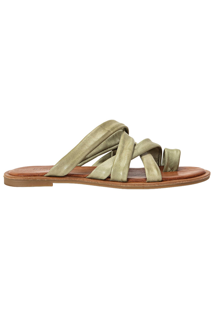 Inuovo Pantoletten Leder Olive