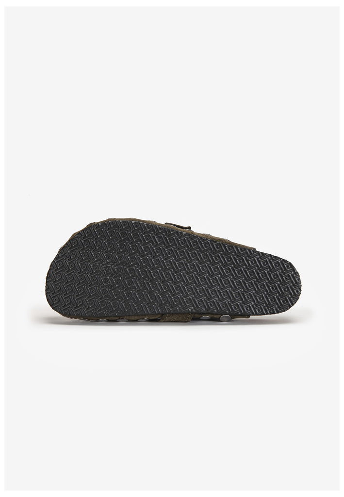 Inuovo Pantoletten Leder Olive