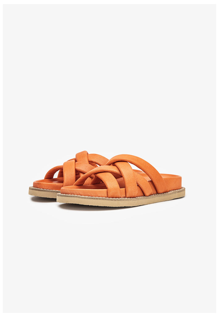 Inuovo Pantoletten Leder Orange