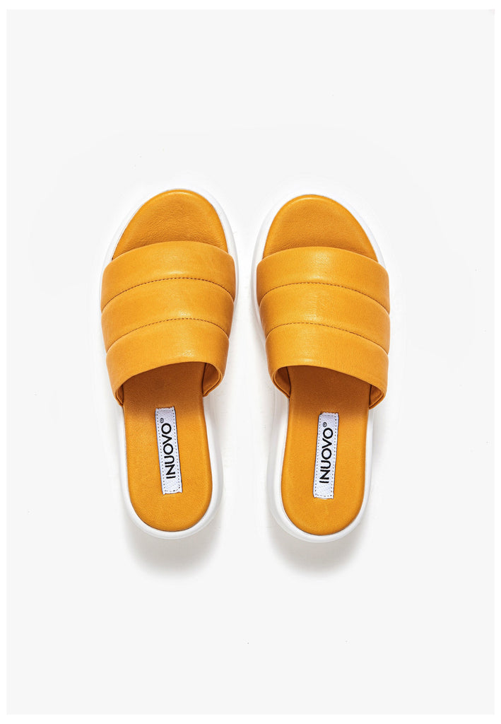 Inuovo Pantoletten Leder Orange