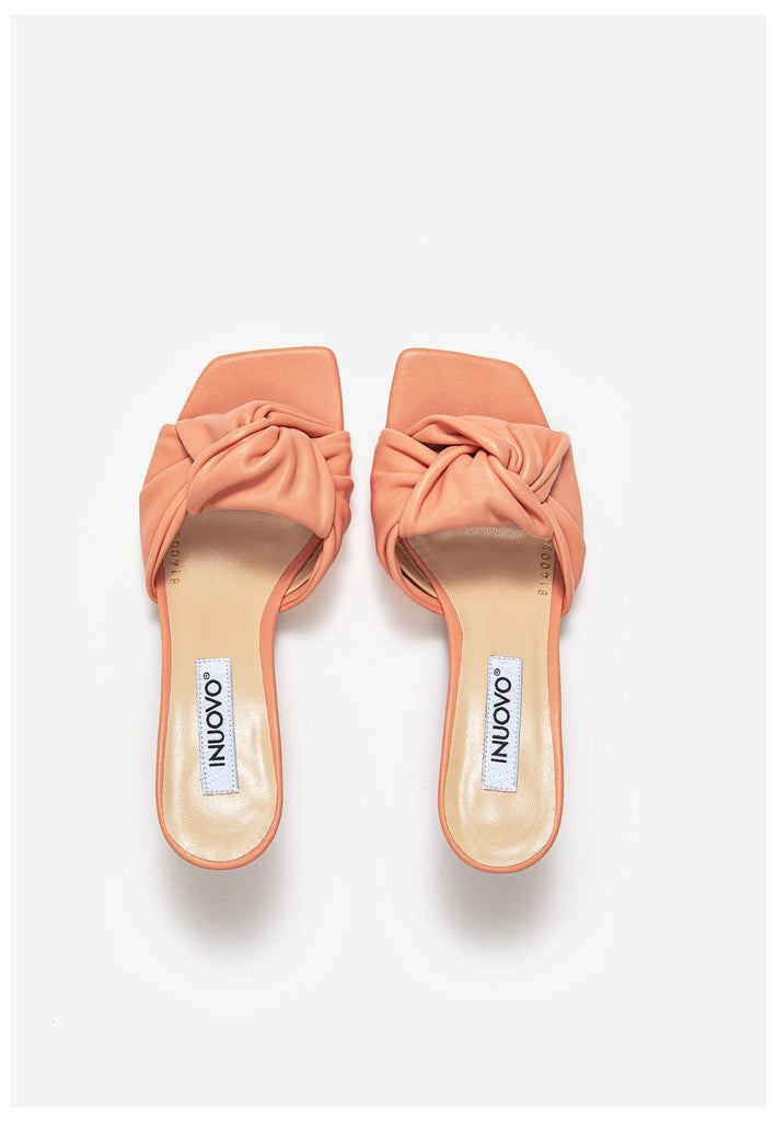 Inuovo Pantoletten Leder Peach