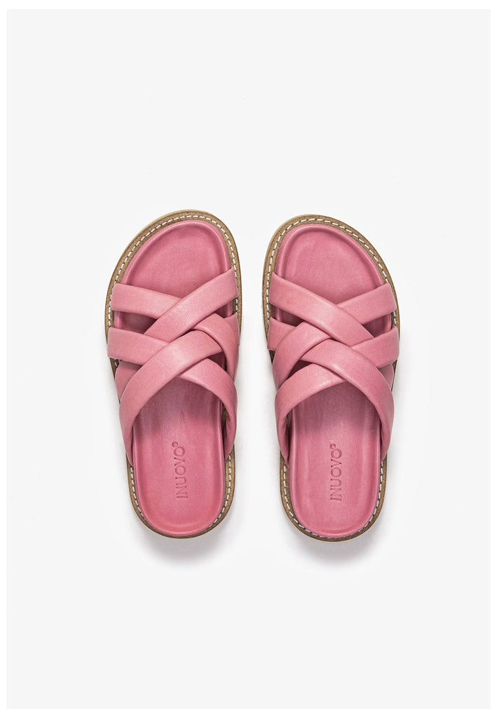 Inuovo Pantoletten Leder Pink