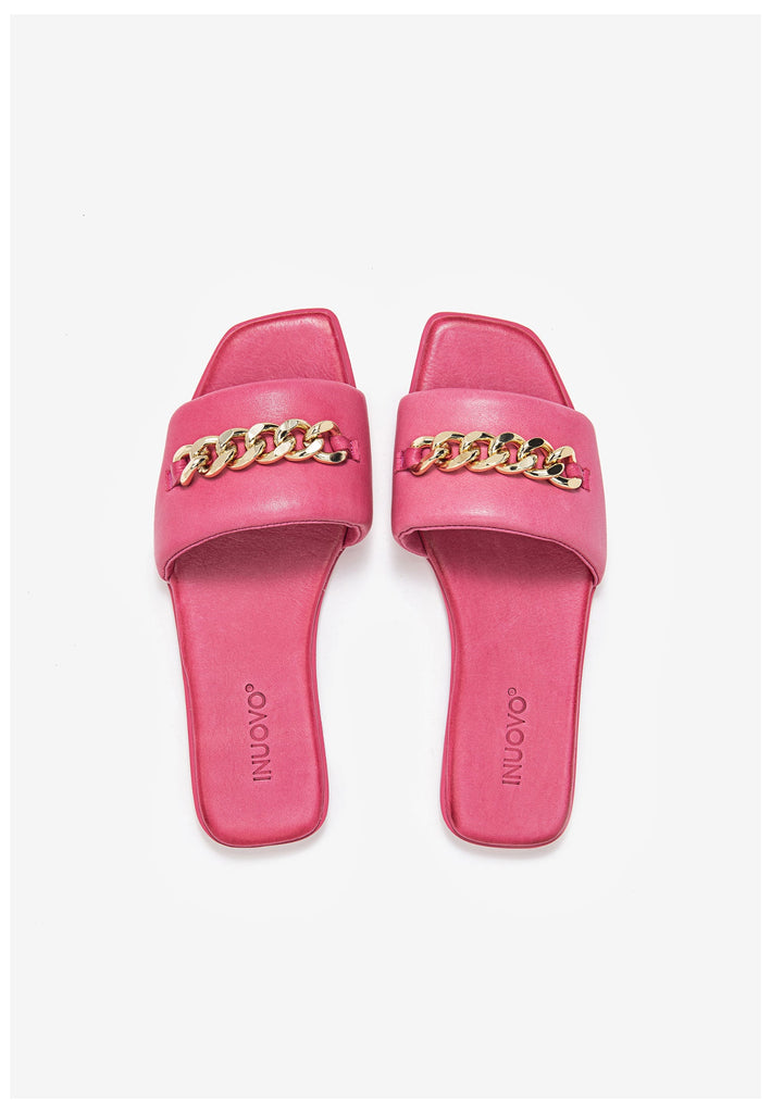 Inuovo Pantoletten Leder Pink