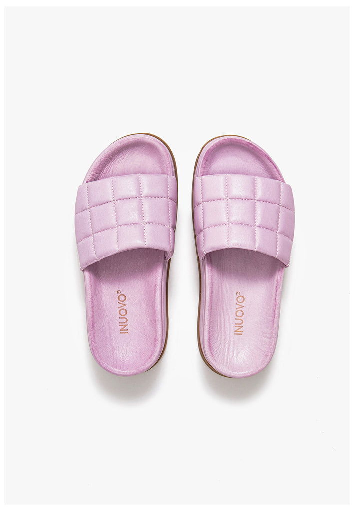 Inuovo Pantoletten Leder Pink