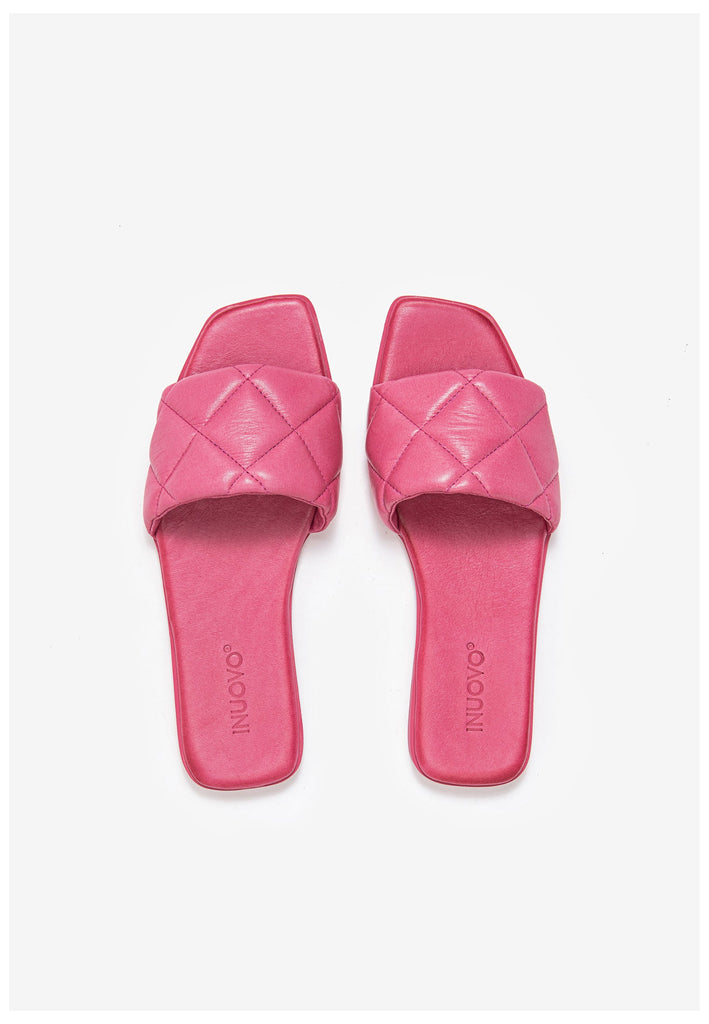 Inuovo Pantoletten Leder Pink