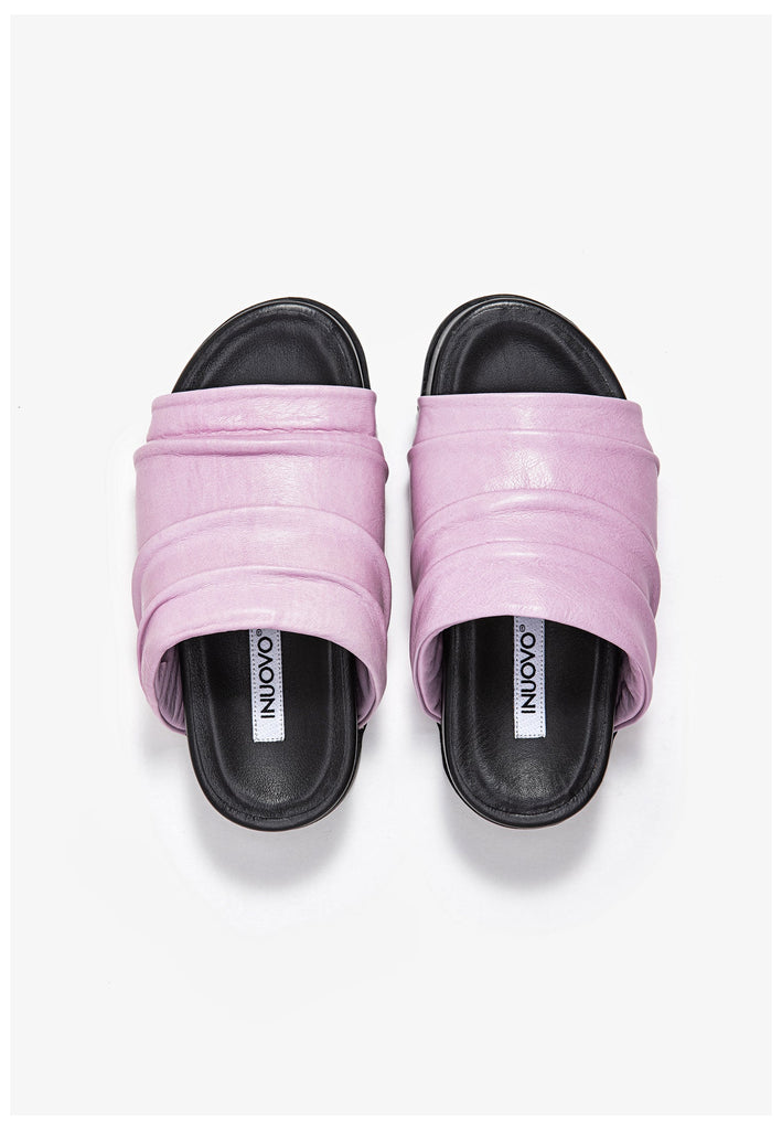 Inuovo Pantoletten Leder Pink
