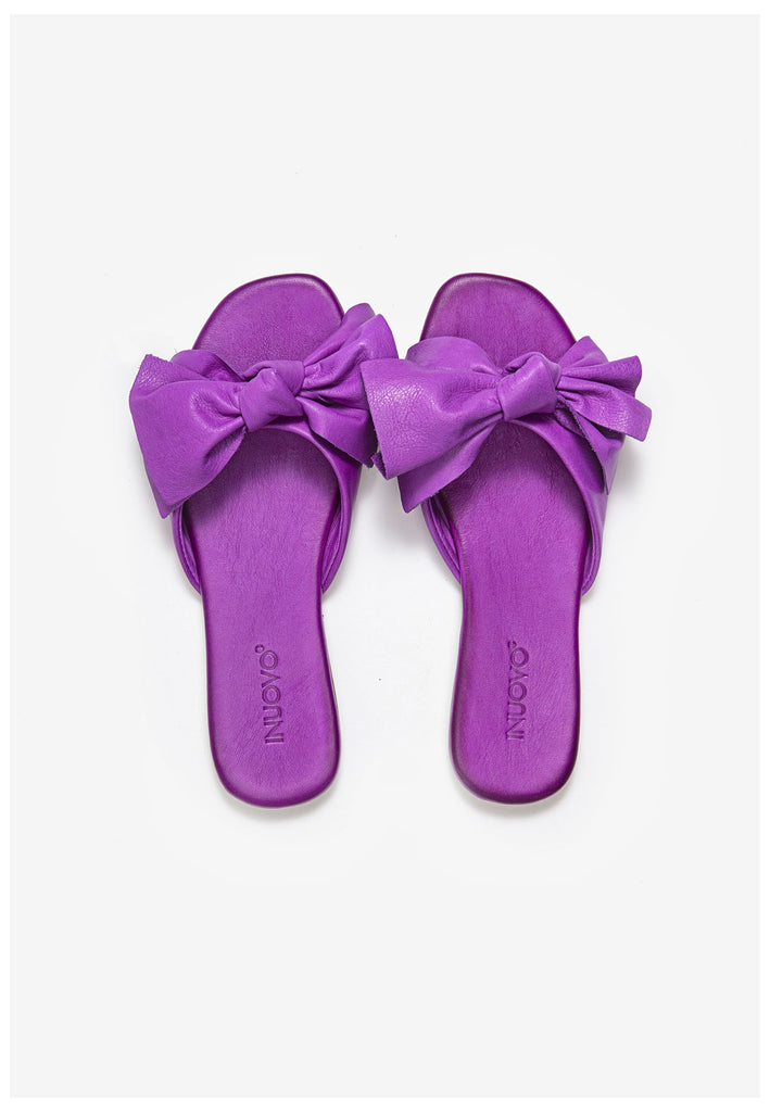 Inuovo Pantoletten Leder Purple