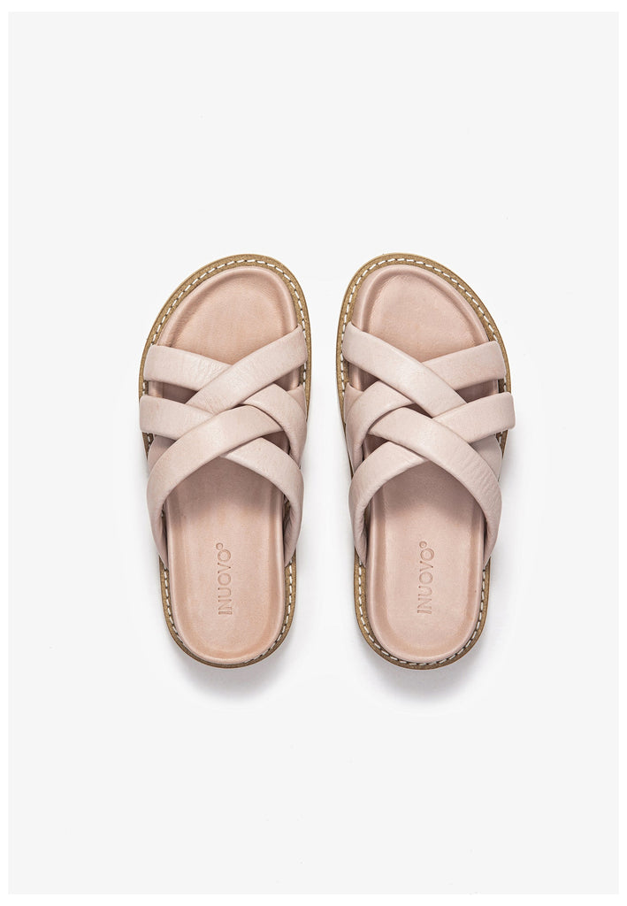 Inuovo Pantoletten Leder Rosa