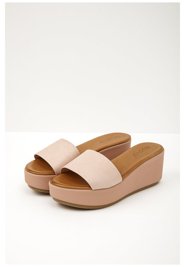 Inuovo Pantoletten Leder Rosa