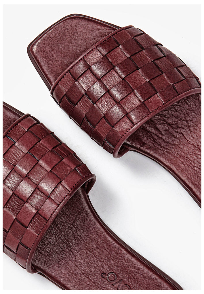 Inuovo Pantoletten Leder Rot