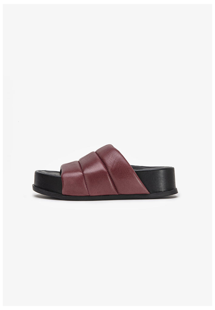 Inuovo Pantoletten Leder Rot