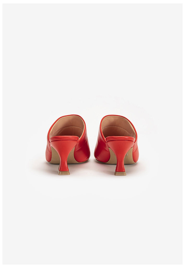 Inuovo Pantoletten Leder Rot