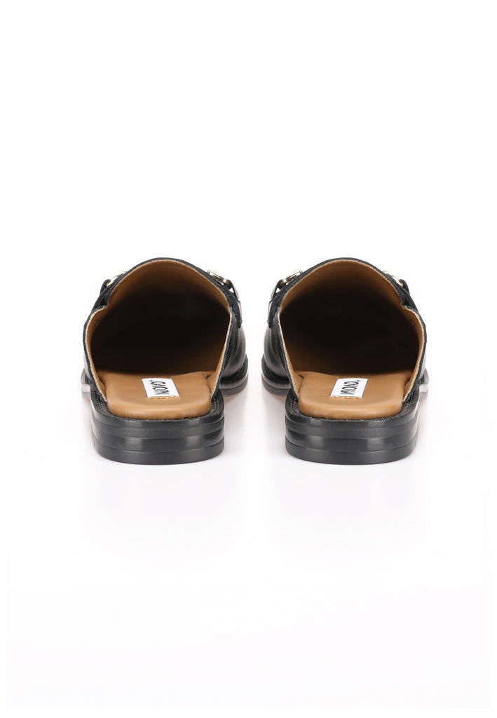 Inuovo Pantoletten Leder Schwarz