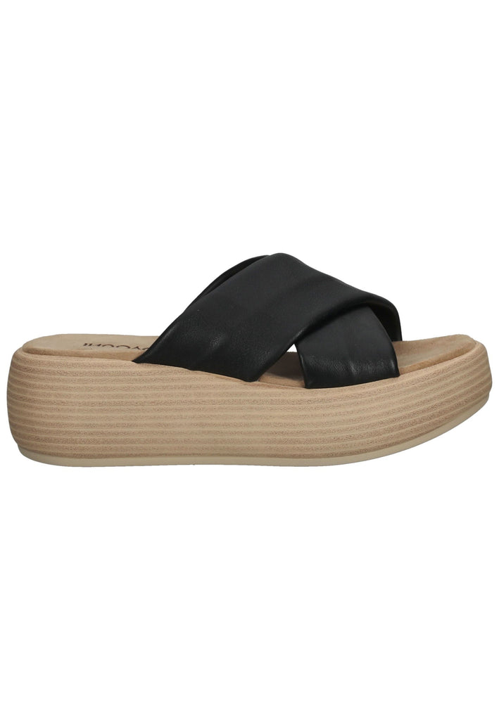 Inuovo Pantoletten Leder Schwarz