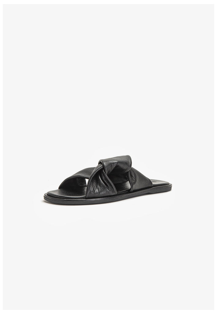 Inuovo Pantoletten Leder Schwarz