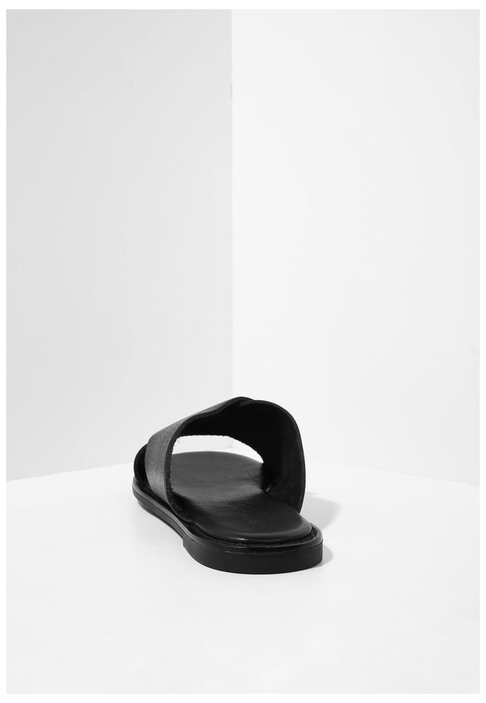 Inuovo Pantoletten Leder Schwarz