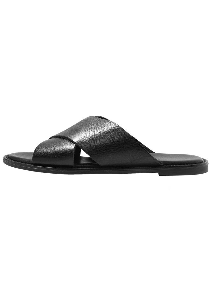 Inuovo Pantoletten Leder Schwarz