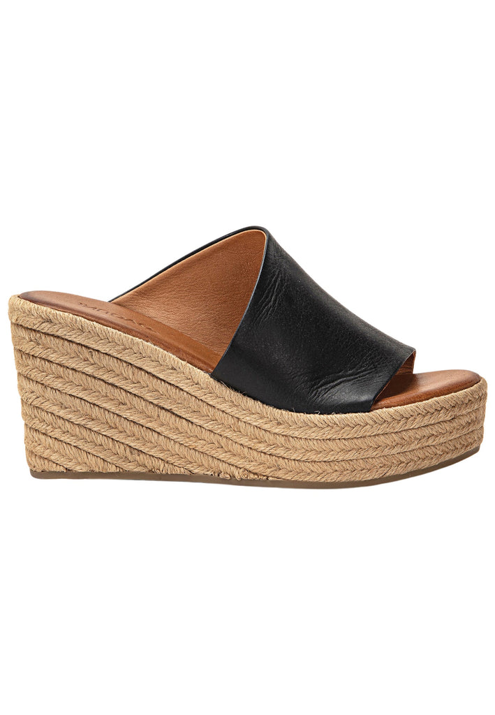 Inuovo Pantoletten Leder Schwarz