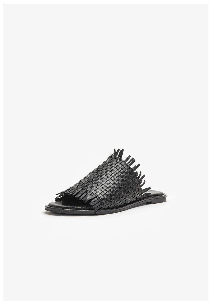 Inuovo Pantoletten Leder Schwarz