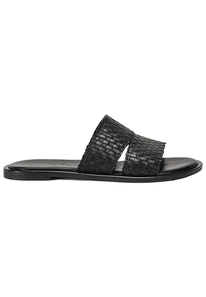 Inuovo Pantoletten Leder Schwarz