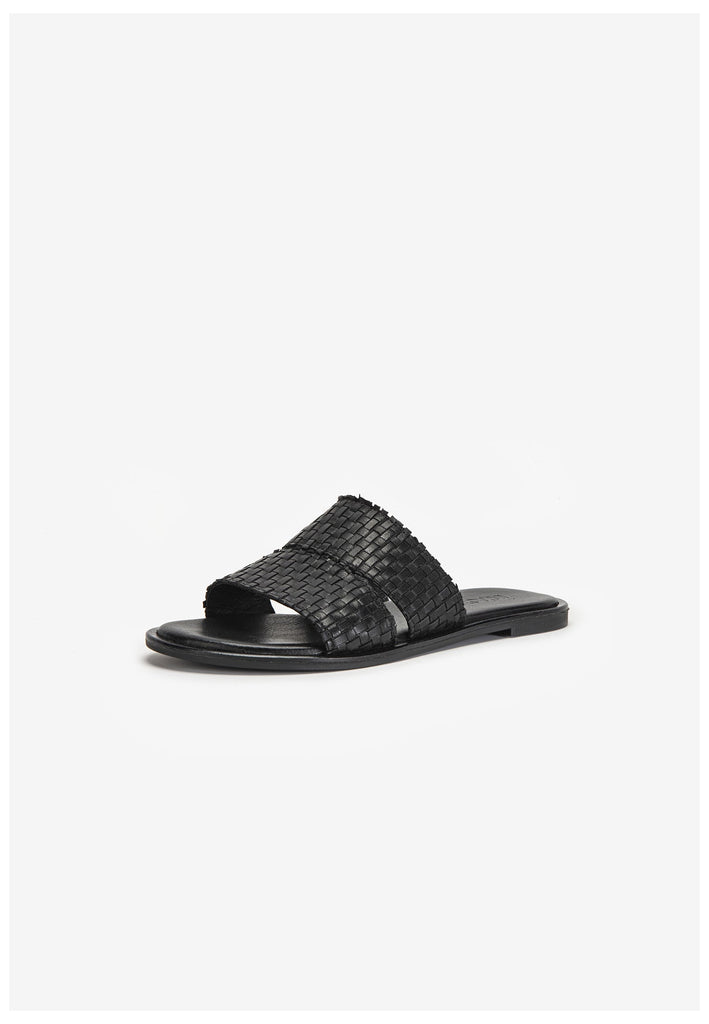 Inuovo Pantoletten Leder Schwarz