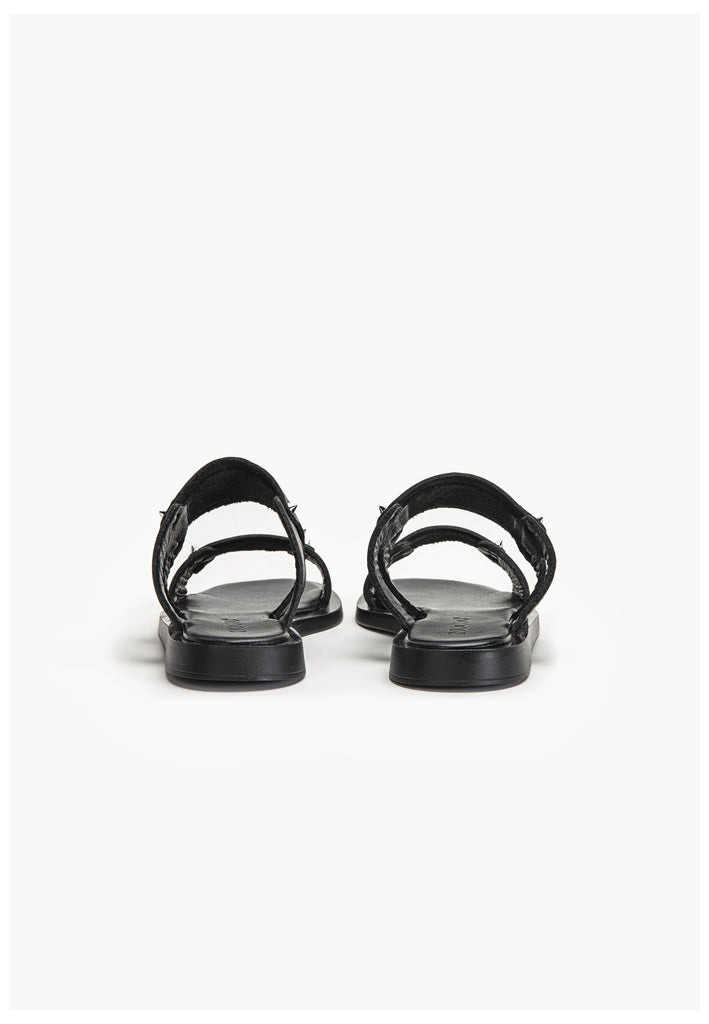 Inuovo Pantoletten Leder Schwarz