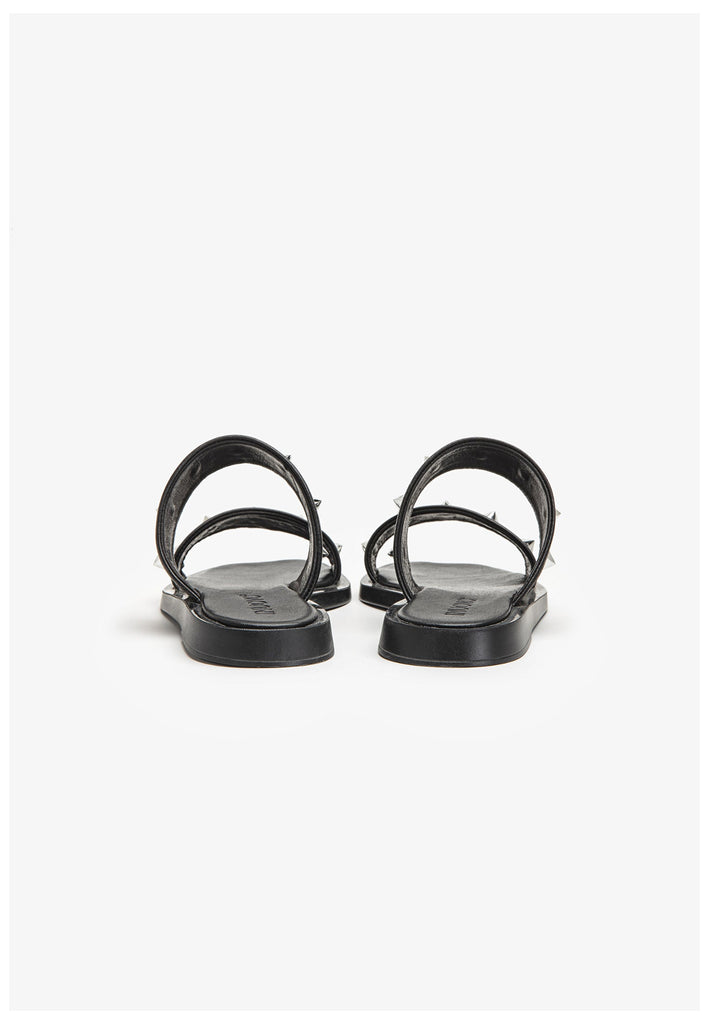 Inuovo Pantoletten Leder Schwarz