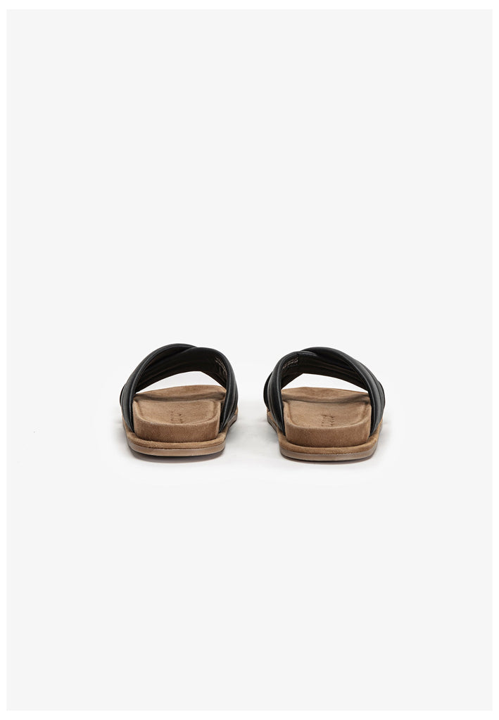 Inuovo Pantoletten Leder Schwarz