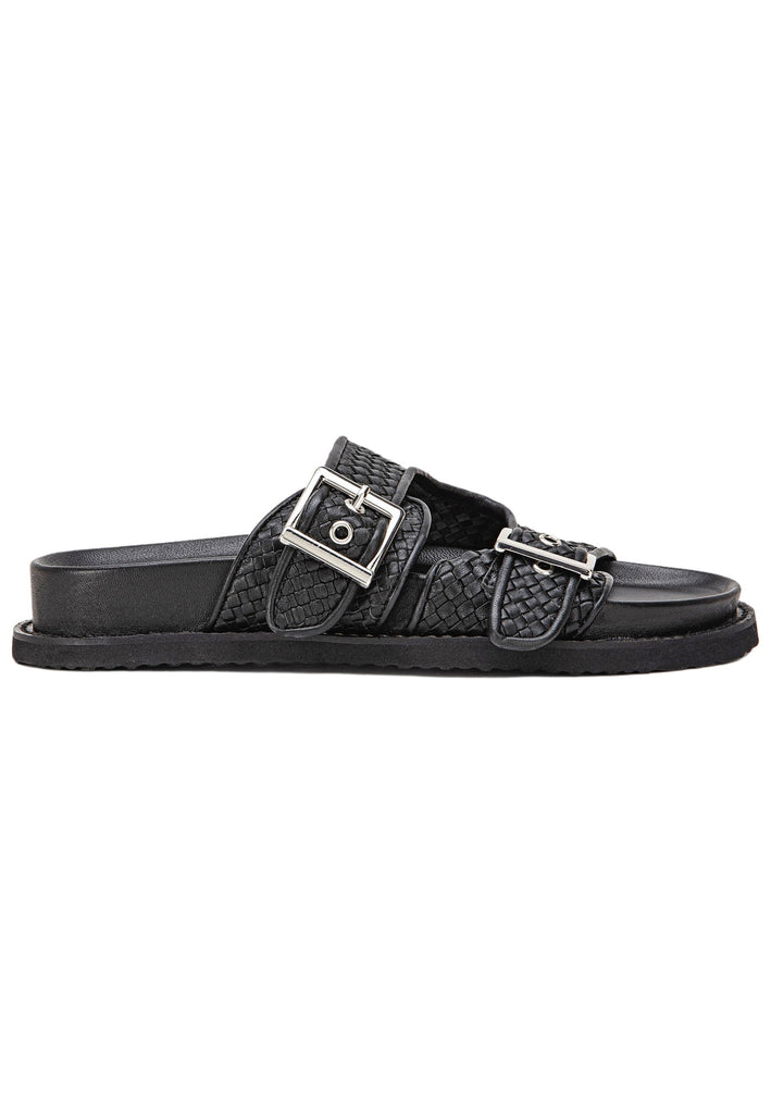 Inuovo Pantoletten Leder Schwarz