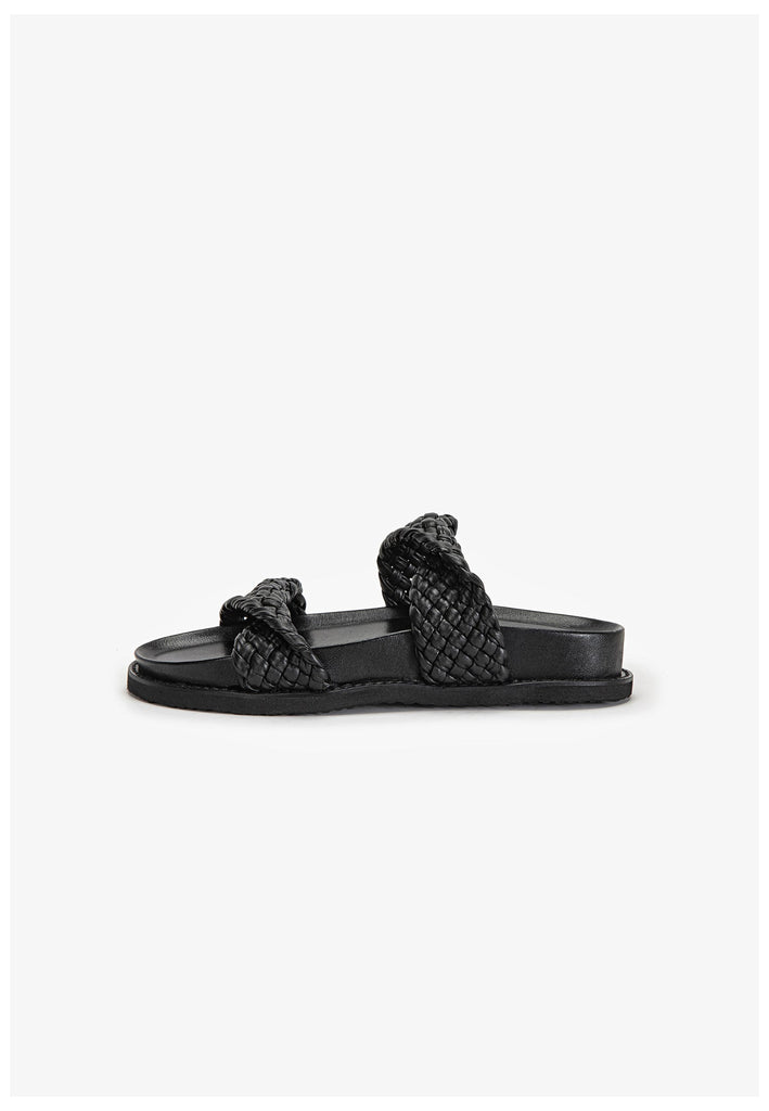 Inuovo Pantoletten Leder Schwarz