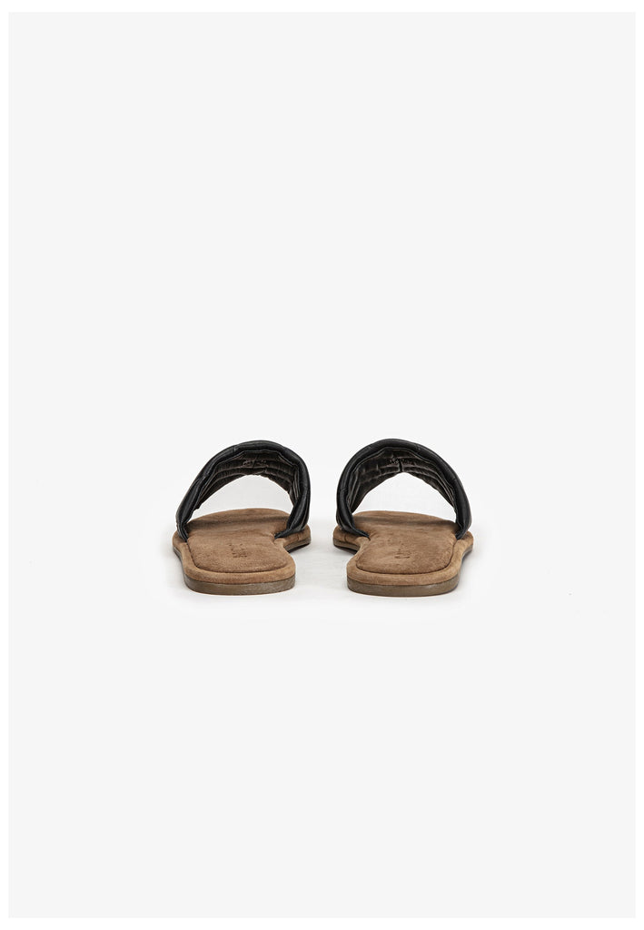 Inuovo Pantoletten Leder Schwarz