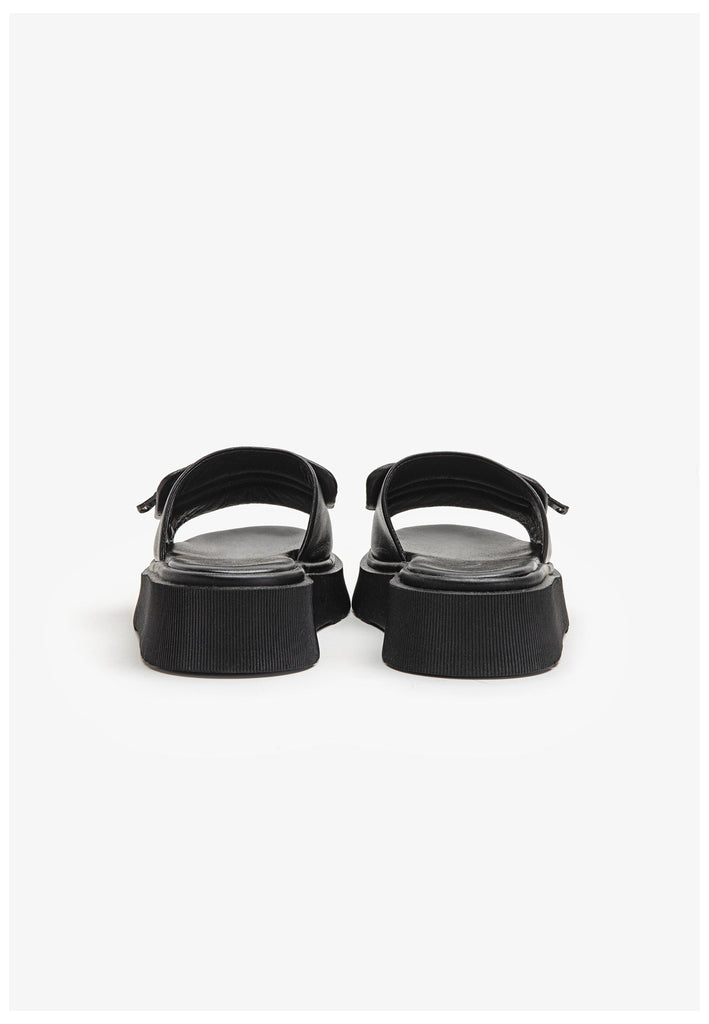 Inuovo Pantoletten Leder Schwarz