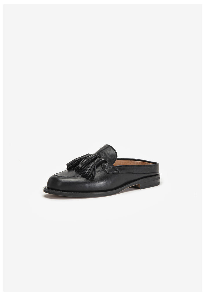 Inuovo Pantoletten Leder Schwarz