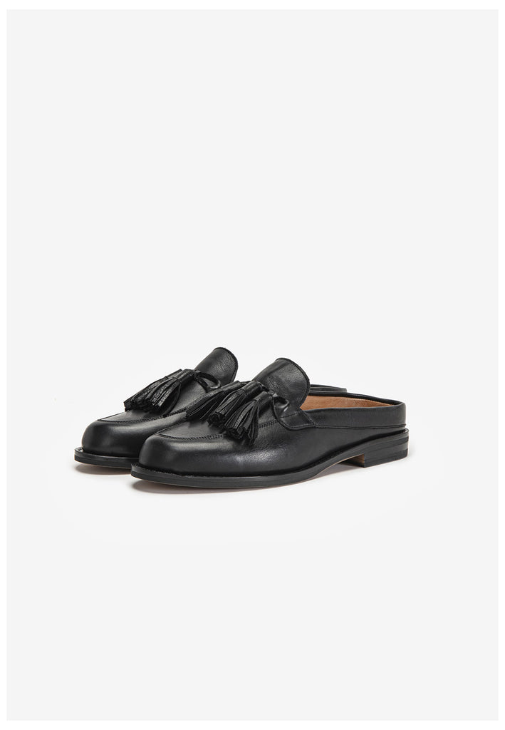 Inuovo Pantoletten Leder Schwarz