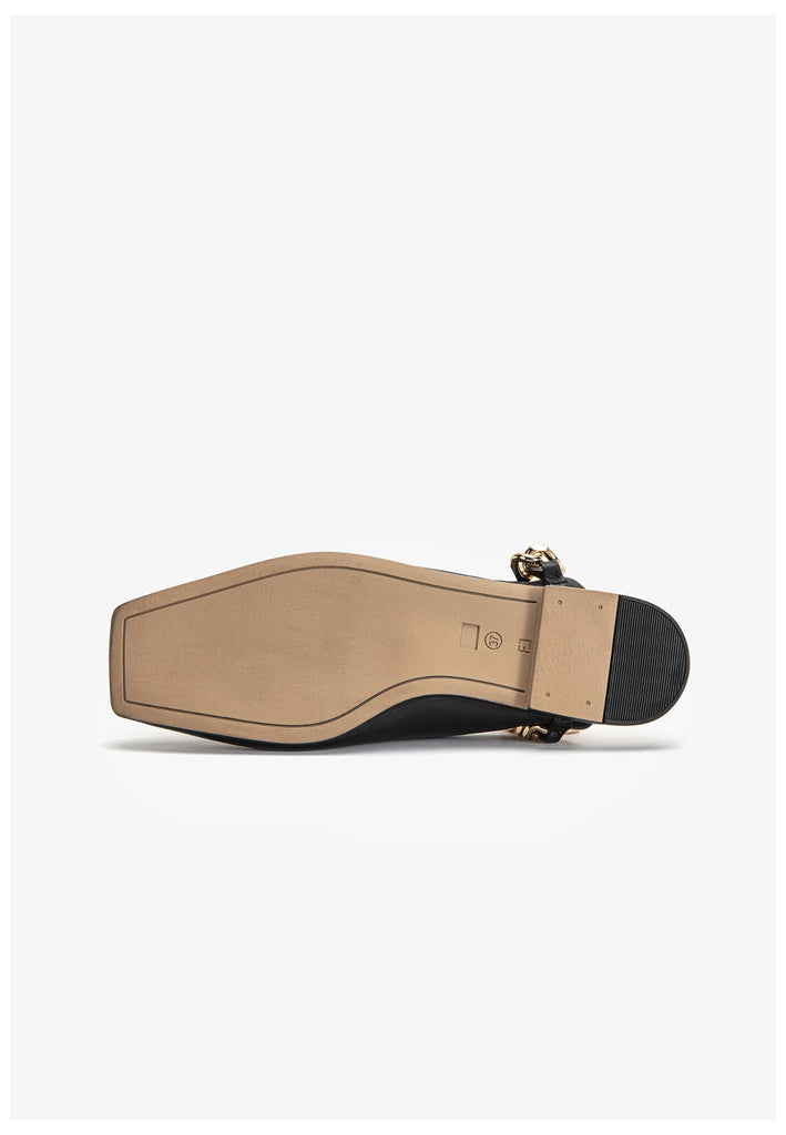 Inuovo Pantoletten Leder Schwarz