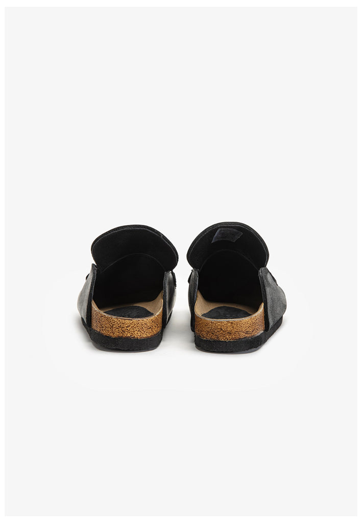 Inuovo Pantoletten Leder Schwarz