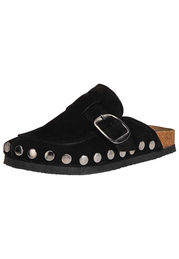 Inuovo Pantoletten Leder Schwarz