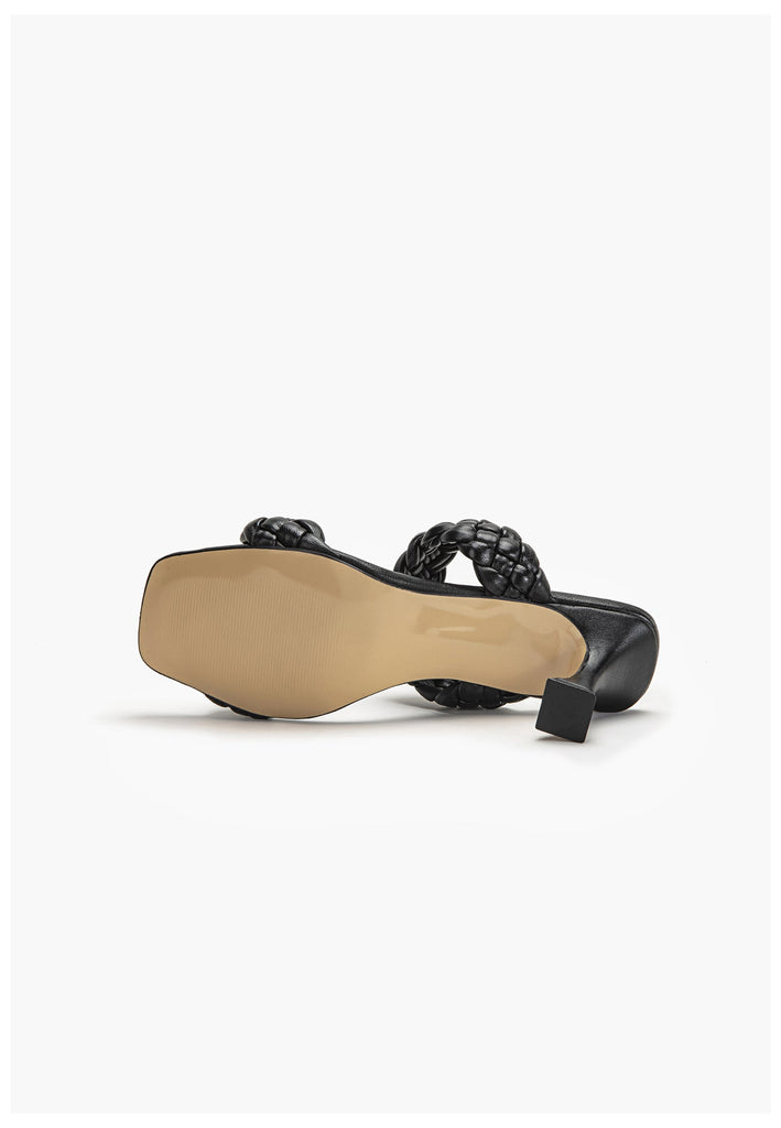 Inuovo Pantoletten Leder Schwarz