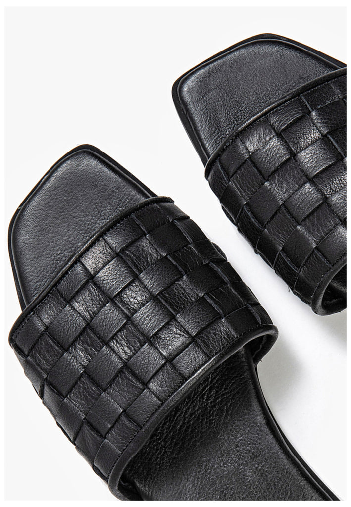 Inuovo Pantoletten Leder Schwarz