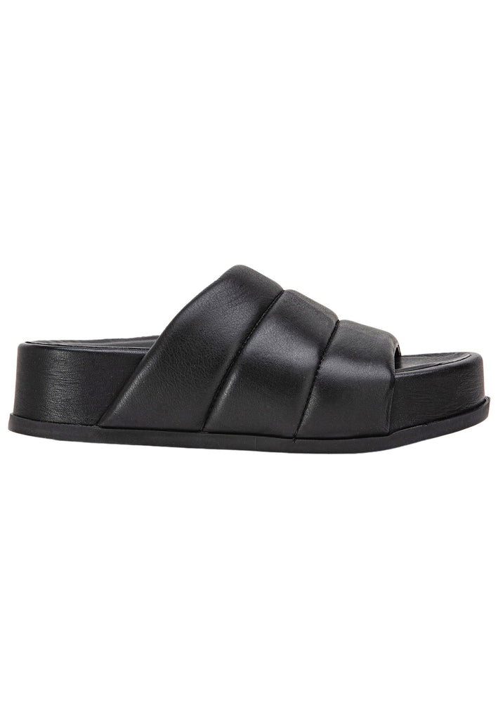 Inuovo Pantoletten Leder Schwarz