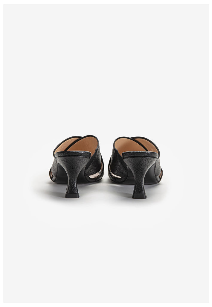 Inuovo Pantoletten Leder Schwarz