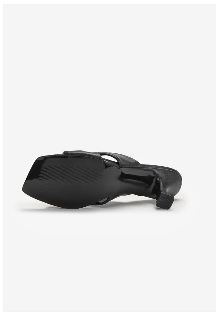 Inuovo Pantoletten Leder Schwarz