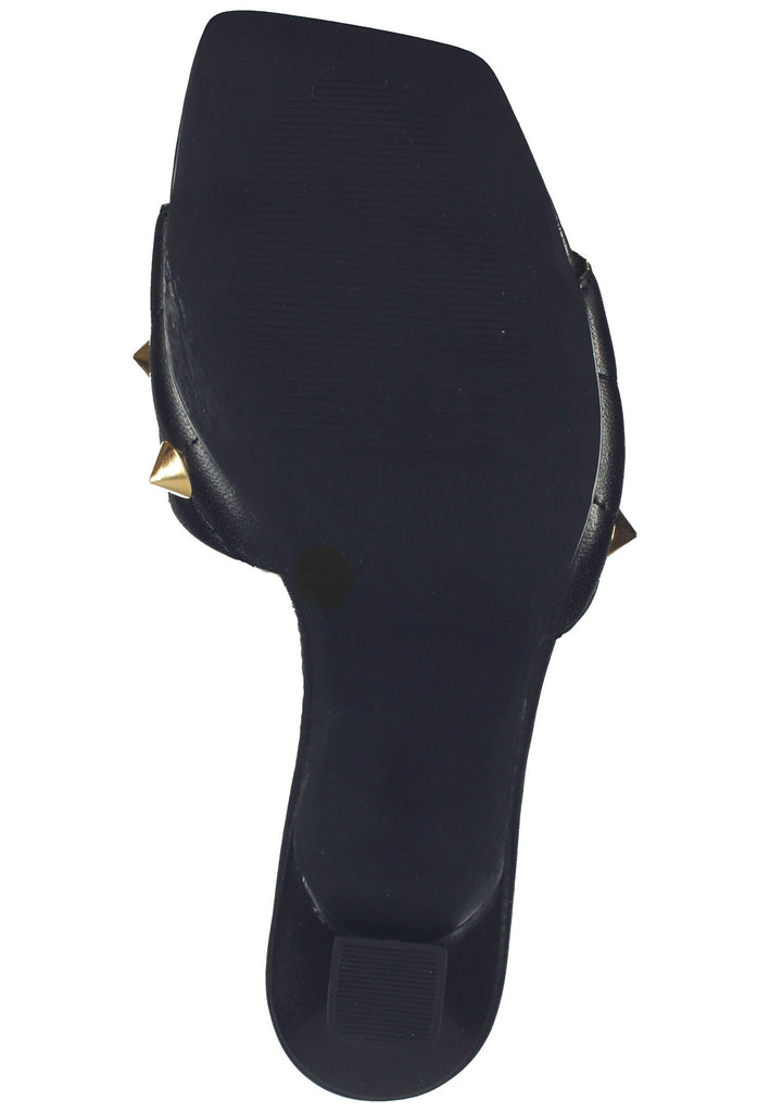 Inuovo Pantoletten Leder Schwarz