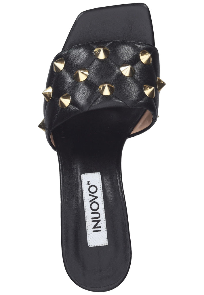 Inuovo Pantoletten Leder Schwarz