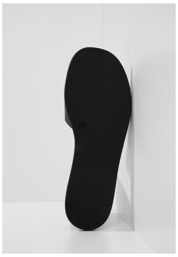 Inuovo Pantoletten Leder Schwarz