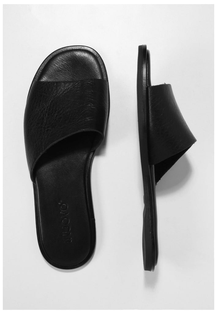 Inuovo Pantoletten Leder Schwarz