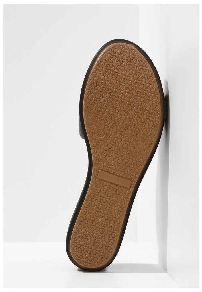 Inuovo Pantoletten Leder Schwarz