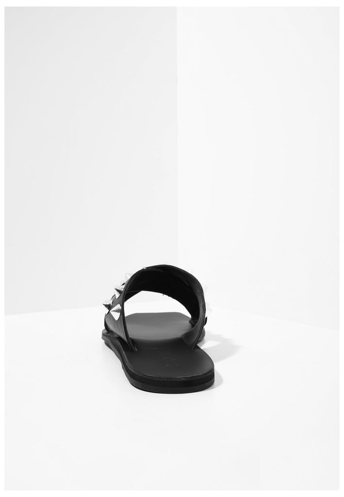 Inuovo Pantoletten Leder Schwarz