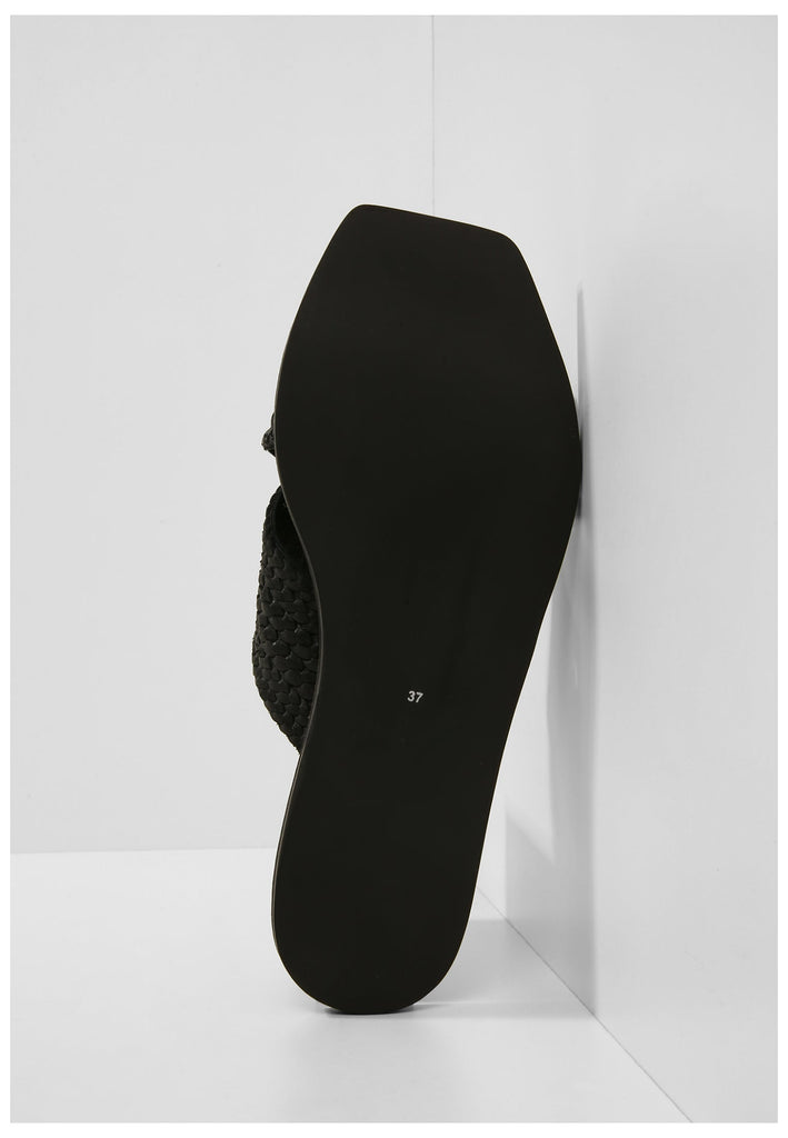 Inuovo Pantoletten Leder Schwarz